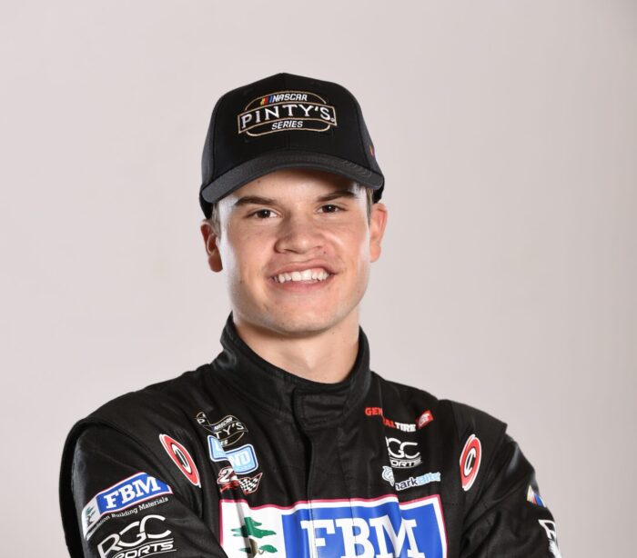 Treyten in his racing uniform